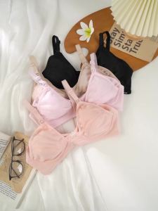 Nursing Bra Plus Size Wireless Maternity Bra Breastfeeding Bra Seamless Push Up Anti Sagging Top Clip Cotton Breathable Pregnancy Postpartum Bra Easy Open Sleep Bra Pumping Friendly Large Size