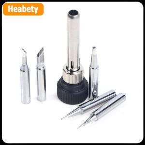 【2-3 days delivery】 For ESD 852D 936 937D 898D 907 HAKKO Iron Tip Cannula Casing And 5 X Solder Iron Tips Soldering Station Iron Handle Adapter