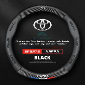 【 Limited time discount】Toyota vios steering wheel cover leather toyota Vios Wigo lnnova rav4 hiace hilux fortuner avanza civic for all season