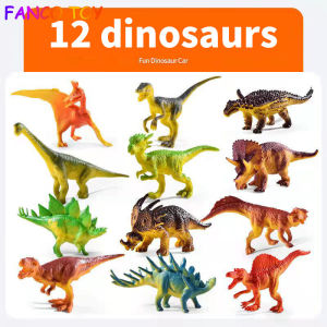 【Oversized BIG】16inch Anti fall dinosaur deformation toys car 12 Park dinosaur jurassic Tyrannosaurus Transporter crane Engineering vehicle carmix toy for kids