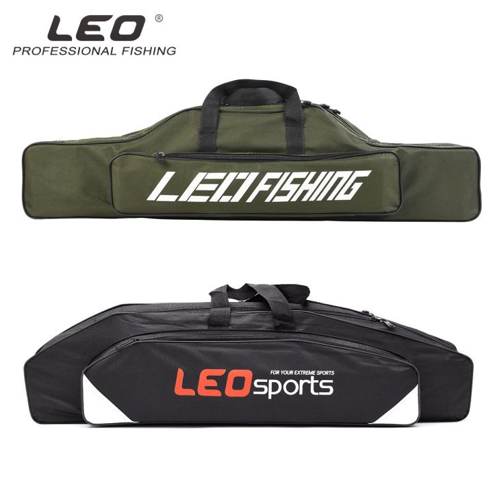 LEO Double Layer 80*13*12cm Waterproof Sea Fishing Rod Bag Soft