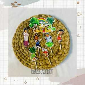 PART I TOPPER CAKE UPIN IPIN ||| 1 SET MINI TOPPER CAKE / TUSUKAN KUE / HIASAN KUE