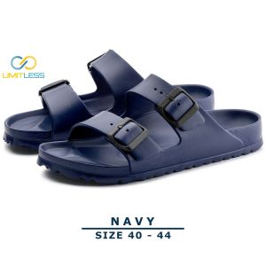 LIMITLESS Sandal Cowok Slide Kekinian Sendal Korean Style Pria Slip On Keren