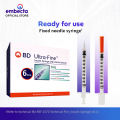BD Ultra Fine 6mm Insulin Syringe 1ml 31GA (Box of 100's). 