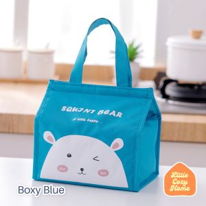 PASTEL WATERPROOF LUNCH BAG / Tas Bekal Serut Warna Lucu Anti Air/ Cooler Bag Lunch Box Aluminium Foil