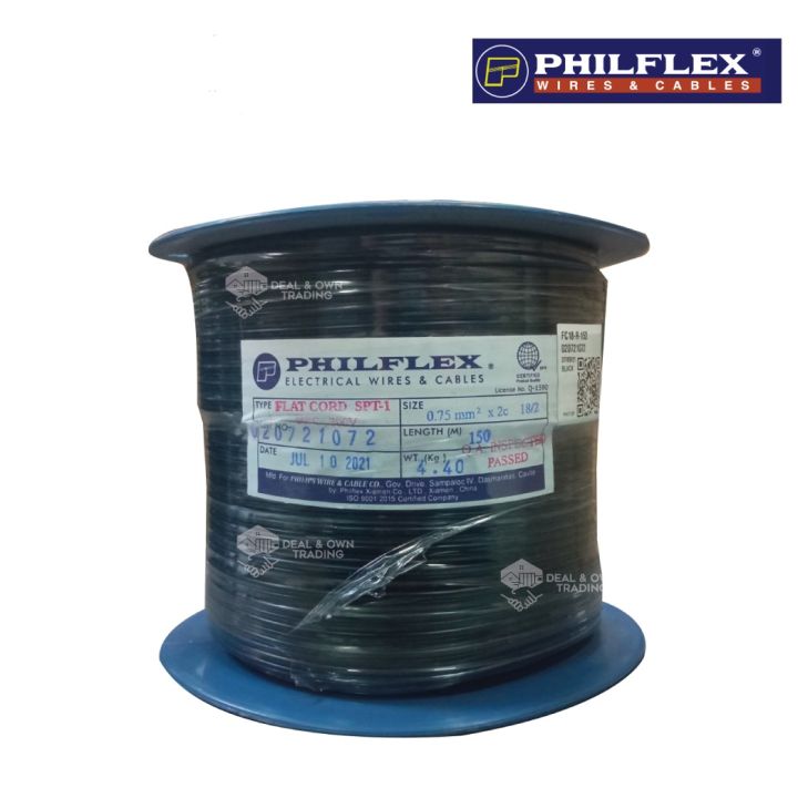 Philflex 18/2 Flat Cord 150 Meters (Sold Per Roll)