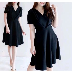 Cintya mini dress wanita terbaru/dress formal material syakila super lembut/Dress tangan pendek terbaru & termurah/dress simple & elegant