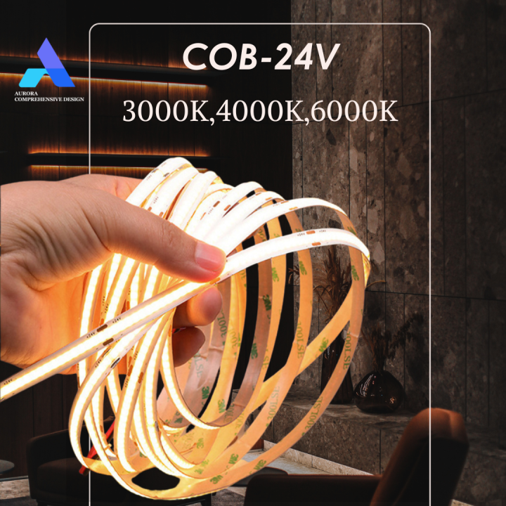 ไฟเส้น LED COB 24V แสงสม่ำเสมอ 10METER | Lazada.co.th