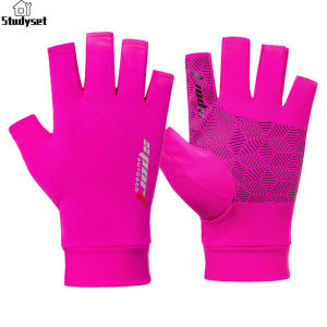 Studyset IN stock 1 Pair Fishing Gloves Outdoor Fishing Protection Anti-slip Half Finger Sports Fish Equipment