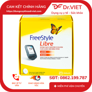Máy Đo Đường Huyết Cầm Tay Freestyle Libre Abbott Chính hãng- Hệ thống đo và giám sát liên tục lượng glucose trong máu tại nhà không cần trích máu không gây đau