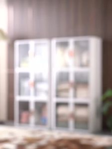 Double Door Installation Free Foldable Roller Shutter Storage Cabinet Household Clothing And Miscellaneous Items Storage Cabinet Toy Storage Cabinet