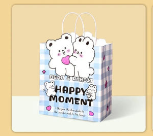 【SG Stock】Paper Bag Gift Bag Birthday Party Goodie Bag Paper Bags for Gift纸质礼品袋