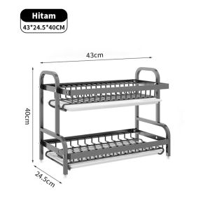 E-TIFE Rak Piring Dapur Penyimpanan Rak Pengering Piring Rak Piring dan Mangkuk