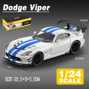 LEO 1:24 Dodge Viper Sports Car Diecast Model Car Alloy Cars Toys Collection Gift For Kids Boy Girl