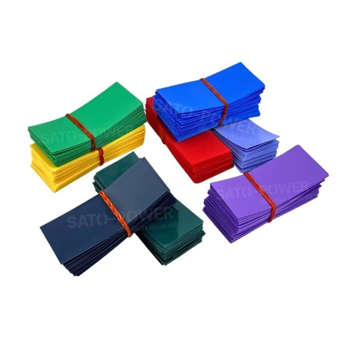 10ชิ้น / ออเดอร์ PVC ฟิล์มหดหุ้ม สำหรับแบตเตอรี่ 18650 | ขนาด 30x72mm ...