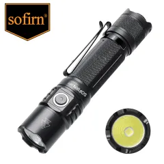 Sofirn SK30 Torch Rechargeable, 3000 High Lumens Tactical Flashlight Dual Switches 6 Modes Type-C IP68 Waterproof For Camping, Home, Emergency, Heavy Duty