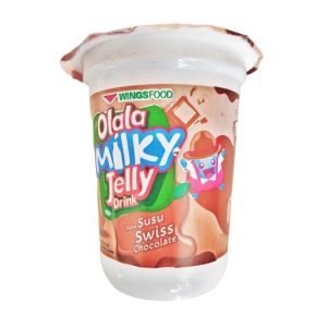 Olala Milky Jelly Drink Gelas 220 ml. 1 Dus isi 24 pcs.