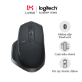 Chuột không dây Bluetooth Logitech MX Master 2s - Form to, dùng mọi bề mặt, con lăn Hyperfast, sạc nhanh USB-A. 