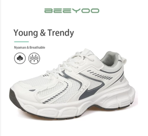 Beeyoo Sepatu Wanita Sneakers Korean Look Style Sneakers Sepatu Olahraga Kekinian WR711