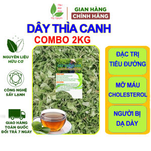 Combo 2kg dây thìa canh trà thìa canh cho người tiểu đường mỡ máu sấy lạnh nên còn nguyên chất xanh như còn tươi thơm ngon uống là mê