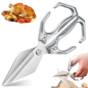 JIYAN2866 Multifunctional Kitchen Shears Stainless Steel Bone Cutting Poultry Shears Meat Cutting Ultra Sharp Kitchen Use