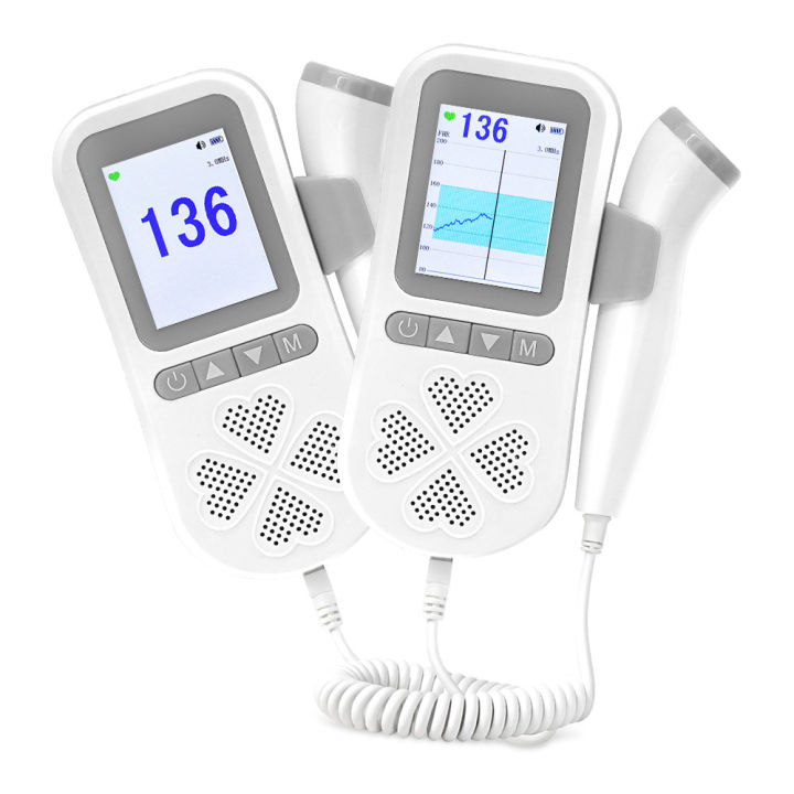 3.0MHz Fetal Doppler Digital Curve Ultrasound Fetal Doppler Baby Heart ...