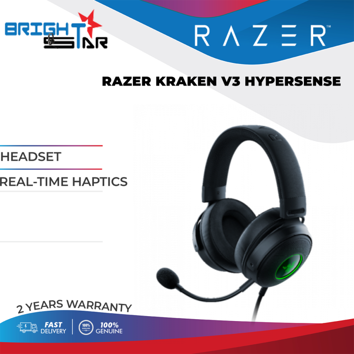 HEADSET RAZER KRAKEN V3 HYPERSENSE / REALTIME HAPTICS / 2Y WARRANTY