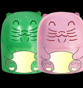 Blue bubble toilet cleaner artifact