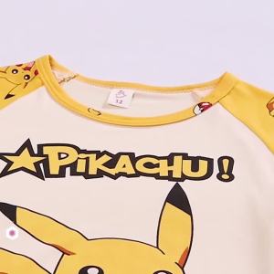 Pokemon Pikachu Summer Short Sleeve Shorts Cartoon Kids Clothes Pajamas Set Kawaii Toddler Girls Boys Pajamas Children Clothing