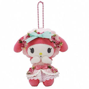 ZEEMIN anime My Melody Soft Keychain cute School bag pendant 50th anniversary decorate girl Scooter Plush Doll Stuffed Toys Gift