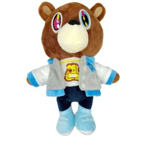 26cm Kawaii Kanye Teddy Bear Plush Toy Kanye West Graduation Soft Fill Home Room Decoration Birthday Gift Commemorative Gift