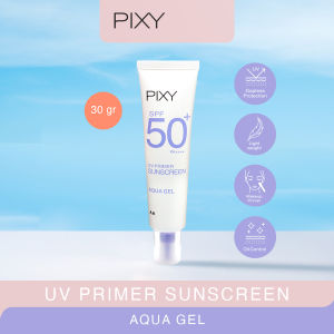 PIXY Uv Primer Sunscreen SPF 50 Pa++++ 30gr | Aqua Gel for Normal to Oily | Hydra Cream for Normal to Dry