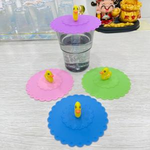 Tutup Gelas Silikon Karakter / Tutup Gelas Dan Cangkir Silikon Tahan Panas Kedap Udara