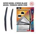 Wiper Mobil RWB Hybrid Blade Premium 14" 16" 18" 20" 21" 22" 24" 26". 