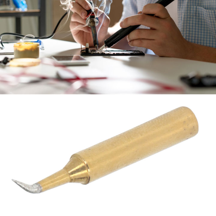 Soldering Station Tips Internal Heat Bent Copper Soldering Iron Tip for 900M Series Welding