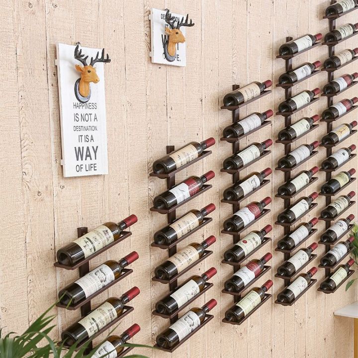 rack wall hanging wall-mounted holder home wine display rack wine