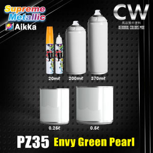 2K Paint AIKKA PZ35 Envy Green Pearl  SUPREME PEARLIZED Color Car Motor Paint DIY Aerosol Spray Cat Bancuh Kereta 车漆