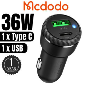 36W Type C Charger Mcdodo Original Mcdodo Chargers Car Charger Adapter Fast Charging Charger Car Phone Charger