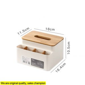 Large wood tissue holder for table mutifunctional napkin holder tissue box dispenser tissue holder for kitchen tissue holder with phone holder desktop storage box organizer tissue holder with organizer tissue holder for restaurant tissue case for car 2025