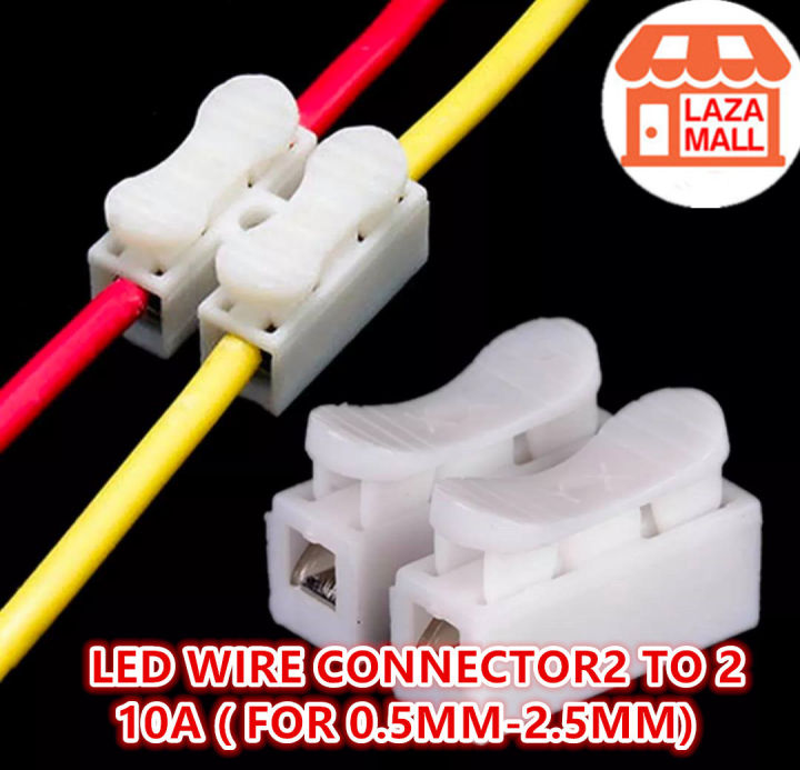 30PCS LED WIRE CONNECTOR PENYAMBUNG clip 10A ELECTRICAL wireman CABLE ...