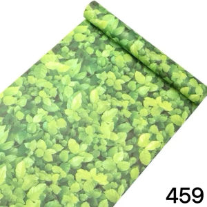 Green Leaf Self Adhesive Wallpaper 10 m*45 cm Waterproof PVC Nature Forest Wall Sticker Home Decor