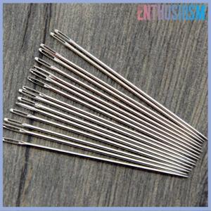 【Enthusiasm】🌟🌟【Hot Sale】🎈 25PCS ความแข็งสูงสแตนเลสตัดเย็บเข็มข้ามเย็บผ้าเข็ม