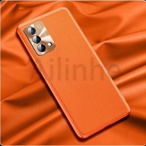 For OPPO Realme GT Master Edition Phone Case Luxury PU Leather Metal Circle Camera Protection Shockproof Bumper Phone Cover