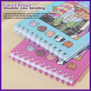 Fanzi 1 Piece Cute Kapibala Animal Characters Coloring Books Cartoon Little Bear Coloring Book Teens Educational Doodle Book Gifts For Kids