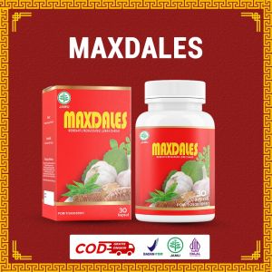 MAXDALES Obat Herbal Stroke Ringan Berat Kolesterol Darah Tinggi Paling Ampuh 100% Original