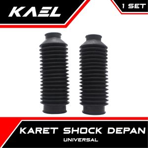 Karet Shock Depan Universal Motor Bebek-Matic-Sport-Trail Tutup-Cover-Pelindung Boot-Bot Shockbreaker-Sok-Breaker-Beker Honda-Yamaha-Suzuki-Kawasaki Kecil-Besar-Panjang