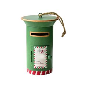 Sắt Hộp Thư trang trí ngày lễ cho cửa trước mantels Cây giáng sinh Hộp Thư Đồ treo trang trí cho trong nhà và ngoài trời