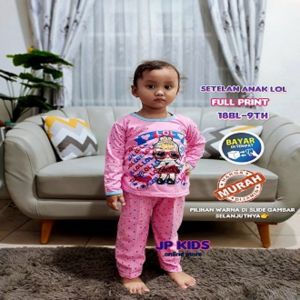 HARGA RATA 35 RB AN MURAH MERIAH SETELAN ANAK LOL/PIYAMA ANAK LOL/BAJU ANAK LOL/SETELAN PANJANG/BAJU TIDUR ANAKLBAJU SETELAN PANJANG TERLARISTERMURAH
