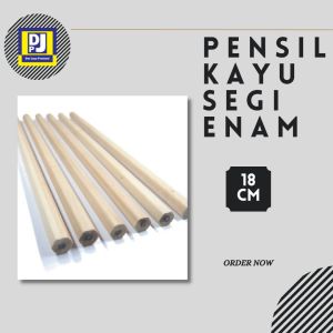 Pensil Kayu Model Segi enam/pensil hotel /pensil murah (isi 100pcs)
