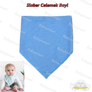 Babysmart - 1 PCS Slaber Slabber BIB Celemek Bayi Anak Model Segitiga POLOSMultifungsi/ Tatakan Air Liur Tadah Iler / Celemek Makan